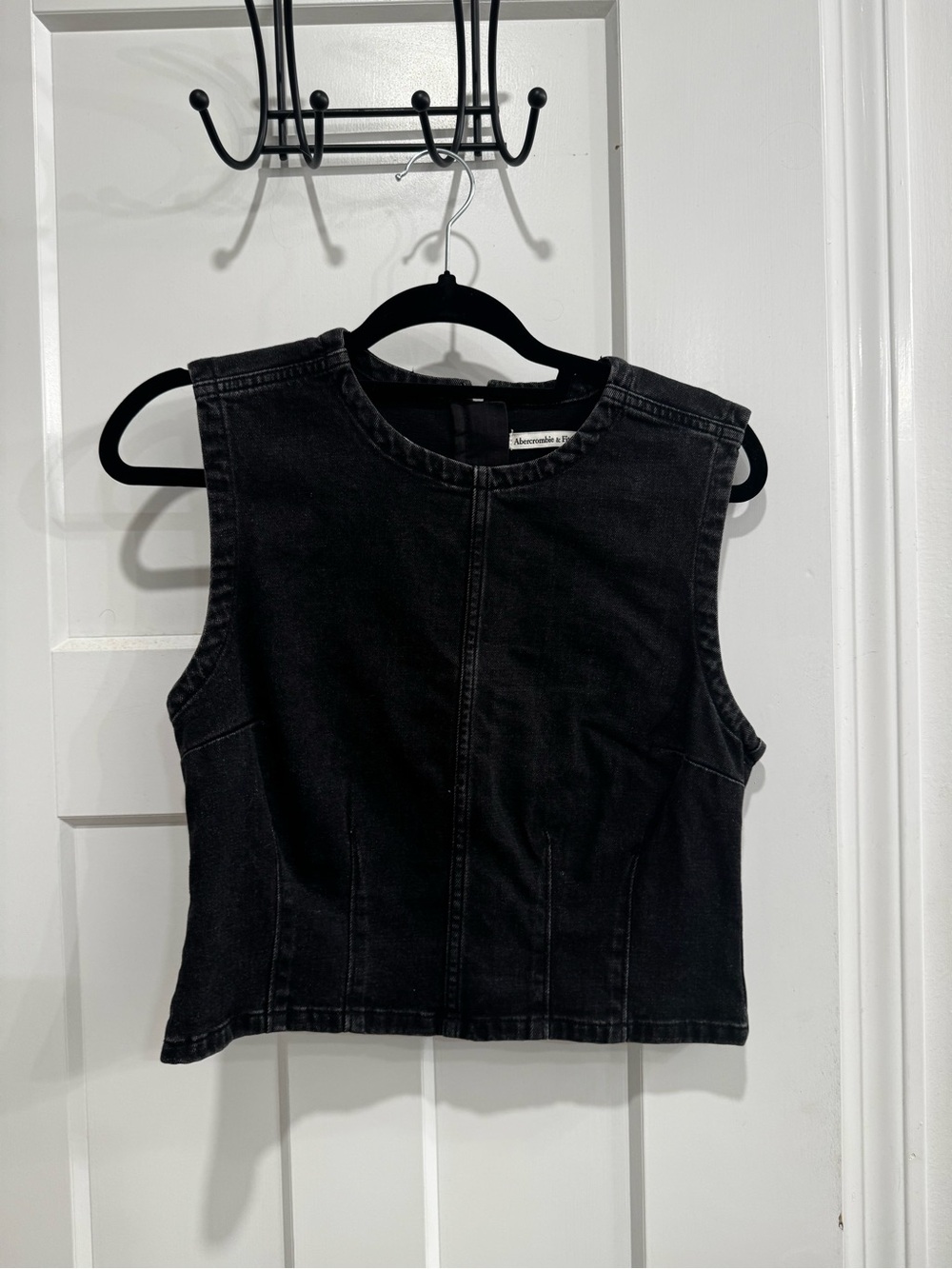 Abercrombie and Fitch Black Denim Top